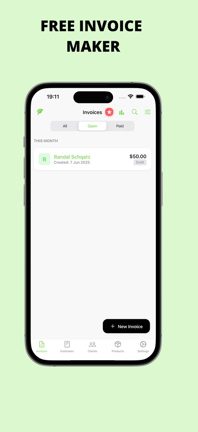 Invoice Maker — MapleFlow screenshot 1