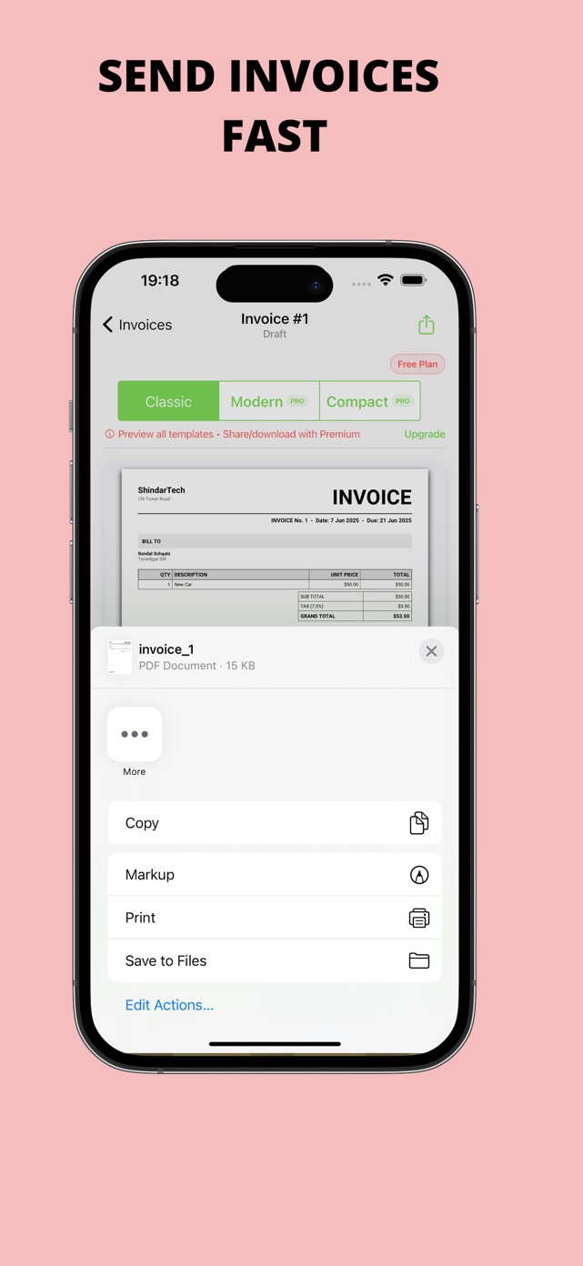 Invoice Maker — MapleFlow screenshot 3